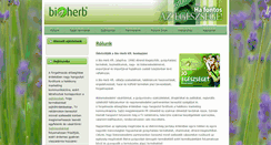 Desktop Screenshot of bio-herb.hu